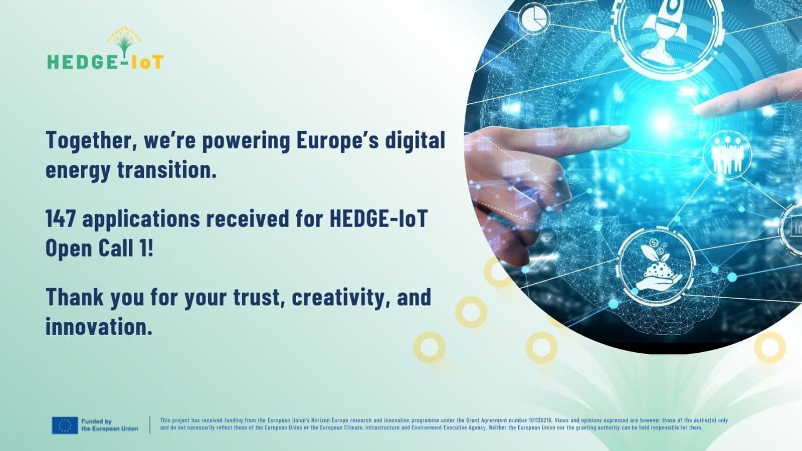 HEDGE-IoT open call 1 successfully closed