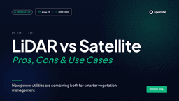 LiDAR vs Satellite: Pros, cons & use cases in vegetation management
